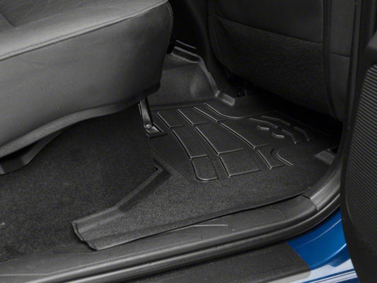 RedRock Sure-Fit Second Row Floor Liner; Black (05-23 Tacoma Double Cab)