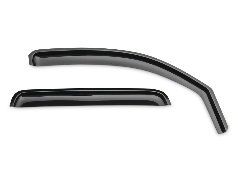 RedRock In-Channel Window Deflectors; Front and Rear; Smoke (05-15 Tacoma Double Cab)