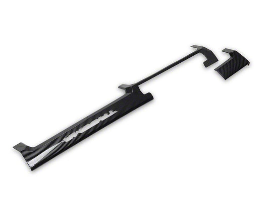 RedRock Dashboard Trim; Carbon Fiber Style (24-26 Tacoma w/o 14.30-Inch Screen)