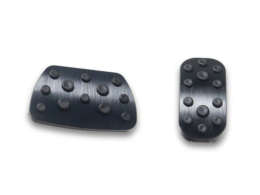 RedRock Billet Pedal Set; Black (24-26 Tacoma)
