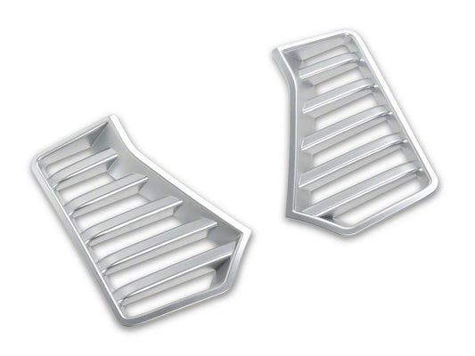 RedRock Bumper Vent Cover; Gloss Silver (24-26 Tacoma)