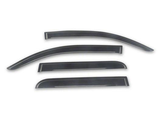 RedRock Rain Guards; Black (24-26 Tacoma)