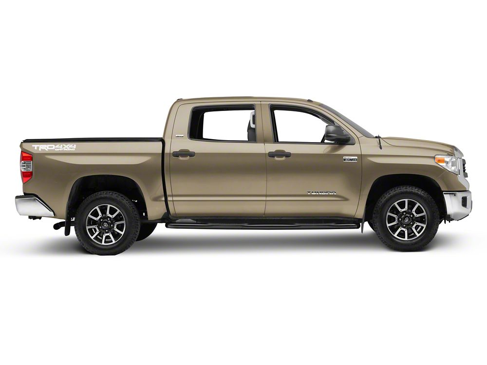 RedRock 3-Inch Side Step Bars; Black (07-21 Tundra CrewMax)