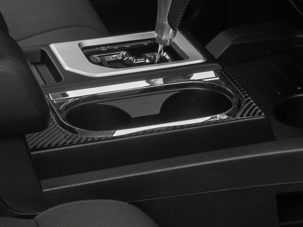 RedRock Console Cup Holder Trim; Carbon Fiber (14-21 Tundra)
