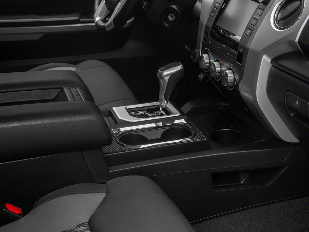 RedRock Console Cup Holder Trim; Carbon Fiber (14-21 Tundra)