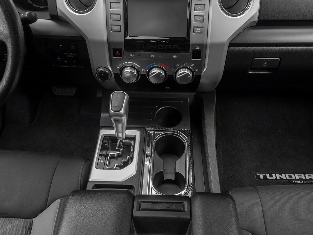 RedRock Console Cup Holder Trim; Carbon Fiber (14-21 Tundra)