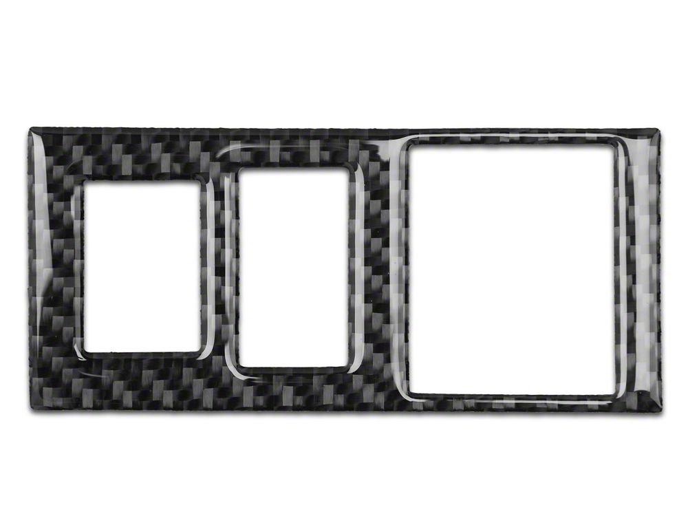 RedRock Headlight Switch Trim; Carbon Fiber (14-21 Tundra)
