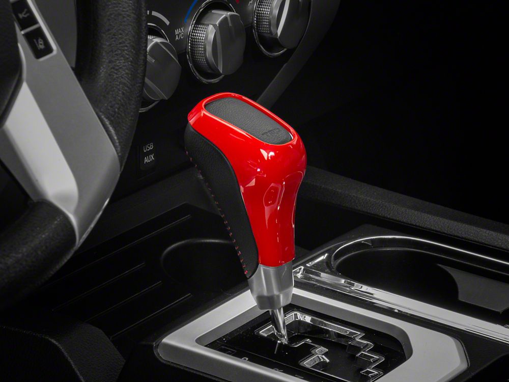 gear stick covers RedRock Shifter Cover Trim; Red (14-21 Tundra) – RedRock 4x4