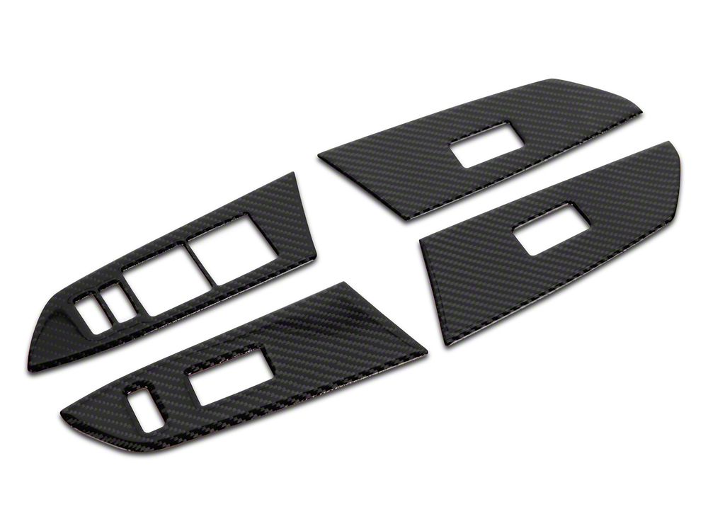 RedRock Window Switch Trim; Carbon Fiber (14-21 Tundra)