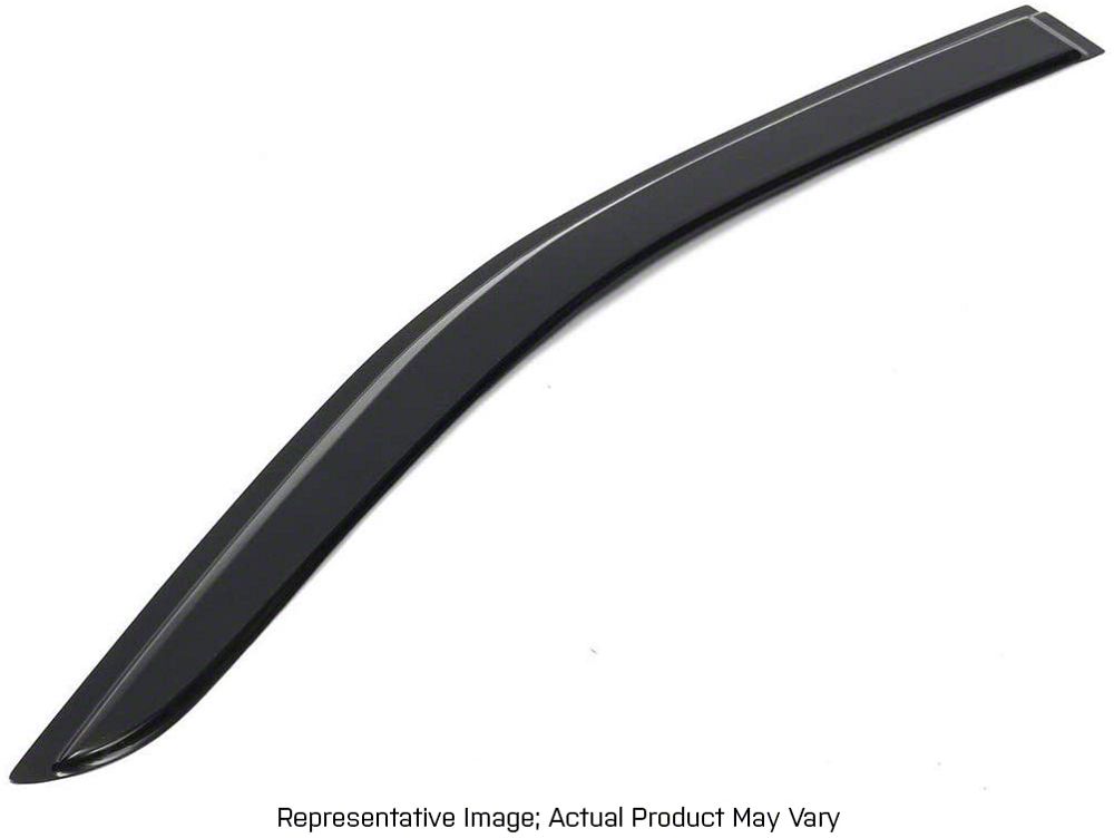 RedRock Window Deflectors; Front; Smoked (99-06 Sierra 1500 Regular Cab)