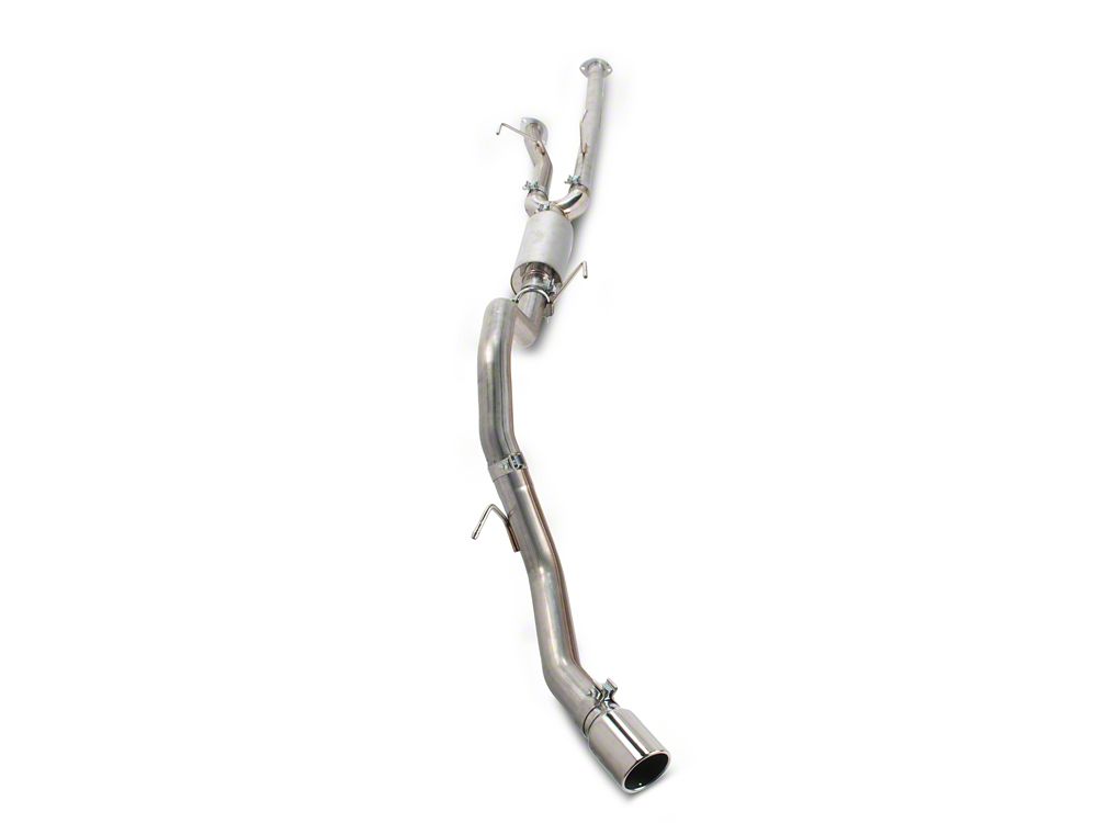 RedRock Single Exhaust System with Polished Tip; Side Exit (09-21 5.7L Tundra)