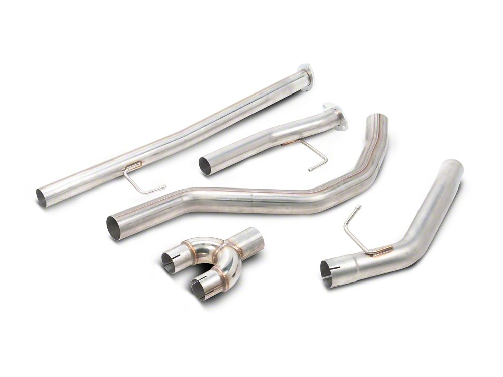 RedRock Single Exhaust System with Polished Tip; Side Exit (09-21 5.7L Tundra)