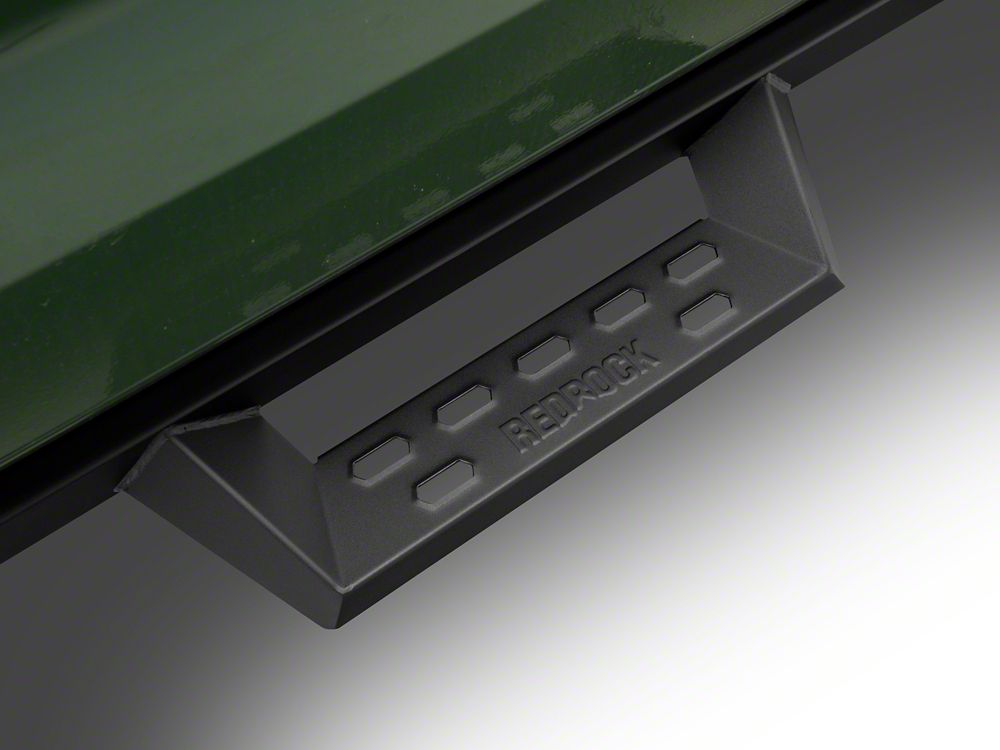 RedRock 4-Inch Drop TC1 Running Boards; Textured Black (22-25 Tundra CrewMax)