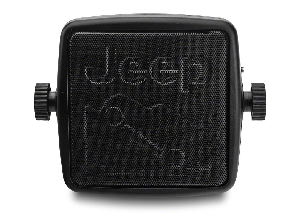RedRock External 2-3/4-Inch Speaker with Embossed Jeep Logos (Universal; Some Adaptation May Be Required)