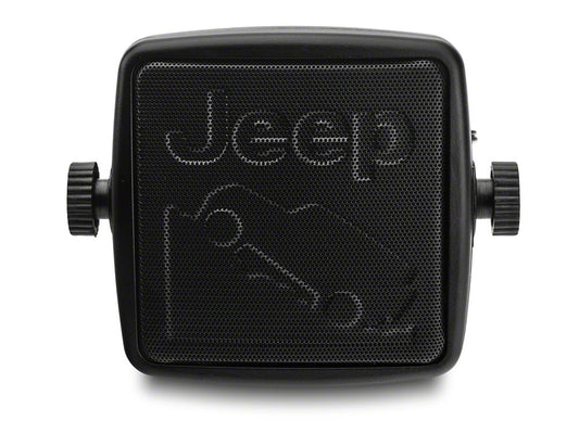 RedRock External 2-3/4-Inch Speaker with Embossed Jeep Logos (Universal; Some Adaptation May Be Required)