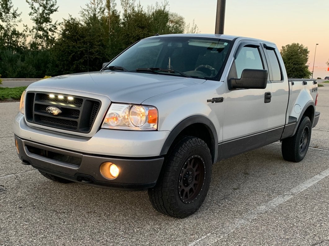 RedRock Window Deflectors; Front and Rear; Smoked (04-14 F-150 SuperCab)