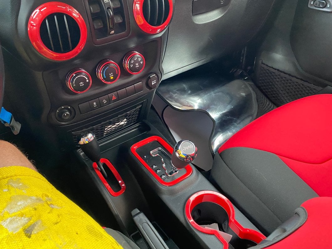 RedRock Interior Trim Kit; Red (11-18 Jeep Wrangler JK)