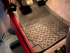 RedRock All-Weather Floor Mat Set with One-Piece Rear Mat; Black (Universal; Some Adaptation May Be Required)