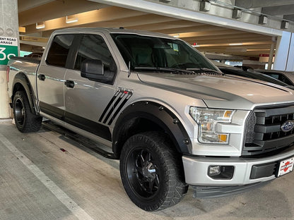 RedRock Rugged Look Body Side Moldings; Matte Black (09-20 F-150 SuperCrew)