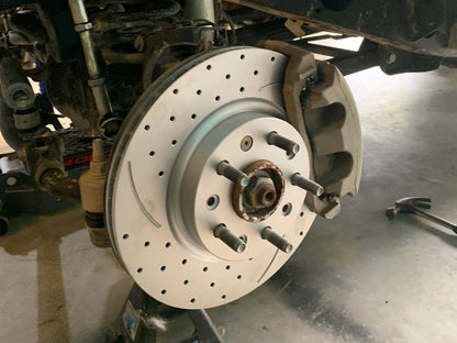 RedRock Solid Brake Rotor and Pad Kit; Rear (20-25 Jeep Gladiator JT)