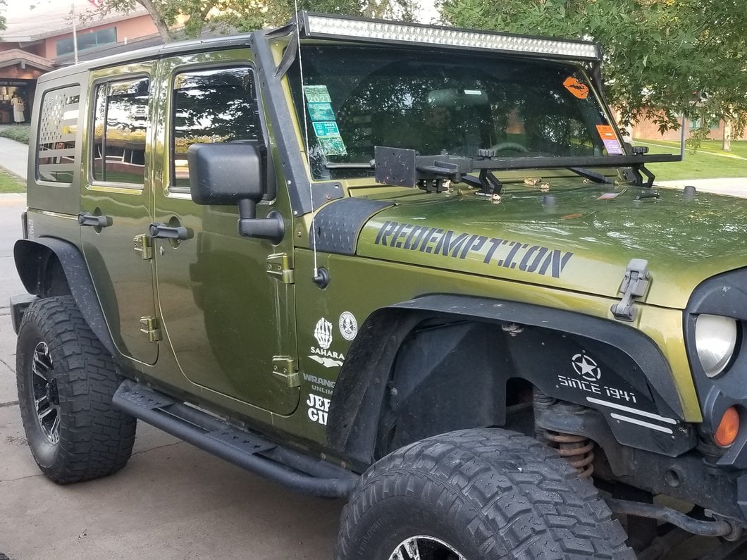 RedRock Hi-Lift Jack Hood Mount Bracket (07-18 Jeep Wrangler JK)