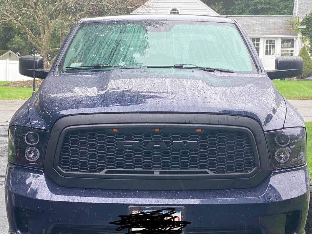 RedRock Baja Upper Replacement Grille; Gloss Black (13-18 RAM 1500, Excluding Rebel)
