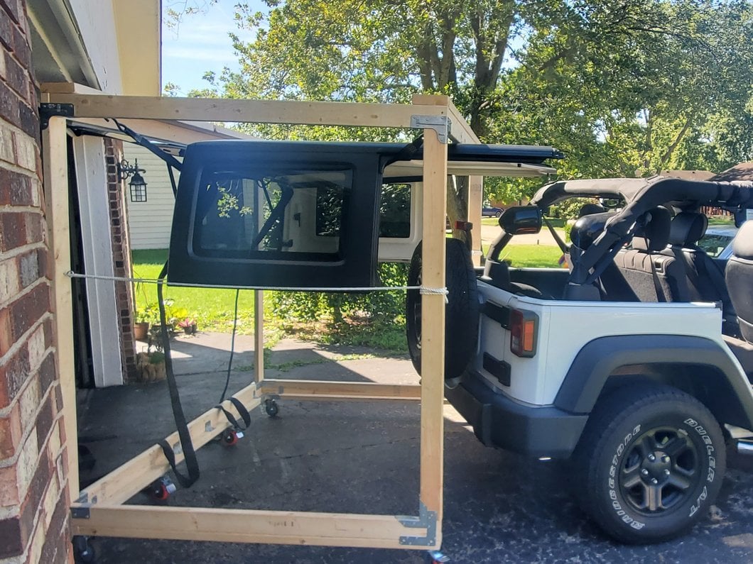 RedRock Manual Hard Top Hoist (07-18 Jeep Wrangler JK 4-Door)