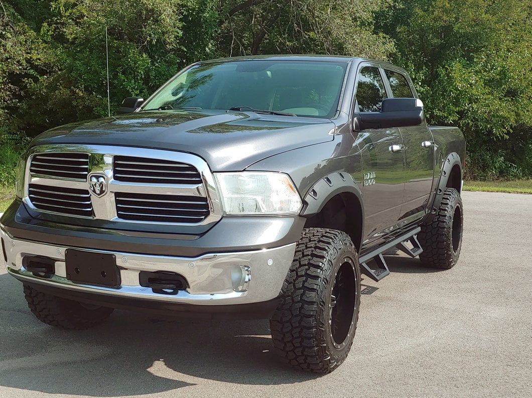 RedRock Pocket Style Fender Flares; Textured Black (09-18 RAM 1500, Excluding Rebel)