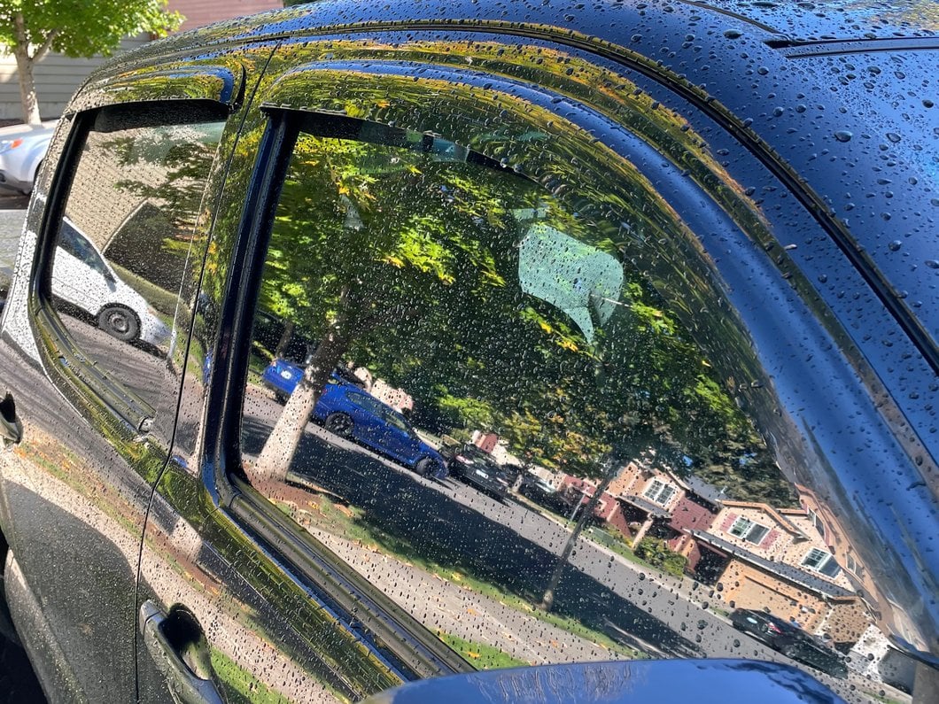 RedRock Window Deflectors; Front and Rear; Smoked (05-15 Tacoma Double Cab)
