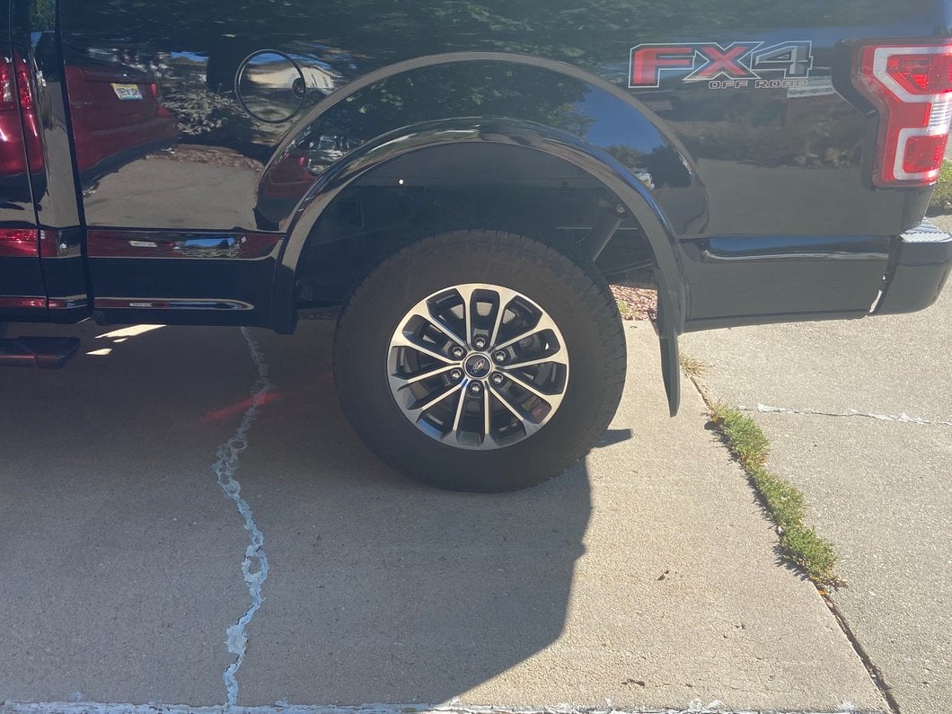 RedRock Custom Molded Mud Guards for OE Fender Flares; Front and Rear (15-20 F-150 w/ OE Fender Flares, Excluding Raptor)