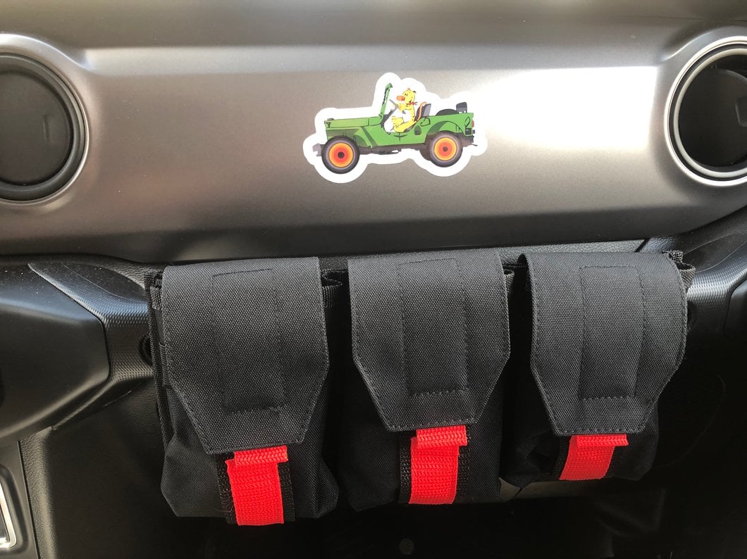 RedRock Alterum Series Grab Handle Storage Bag; Tri Pocket (07-25 Jeep Wrangler JK & JL)