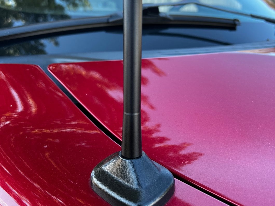 RedRock Short Billet Black Antenna; 5-Inch (97-25 F-150)