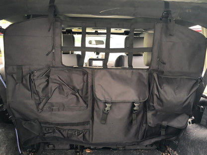 RedRock Cargo Net/Pet Divider; Rear Seat (07-25 Jeep Wrangler JK & JL 4-Door)