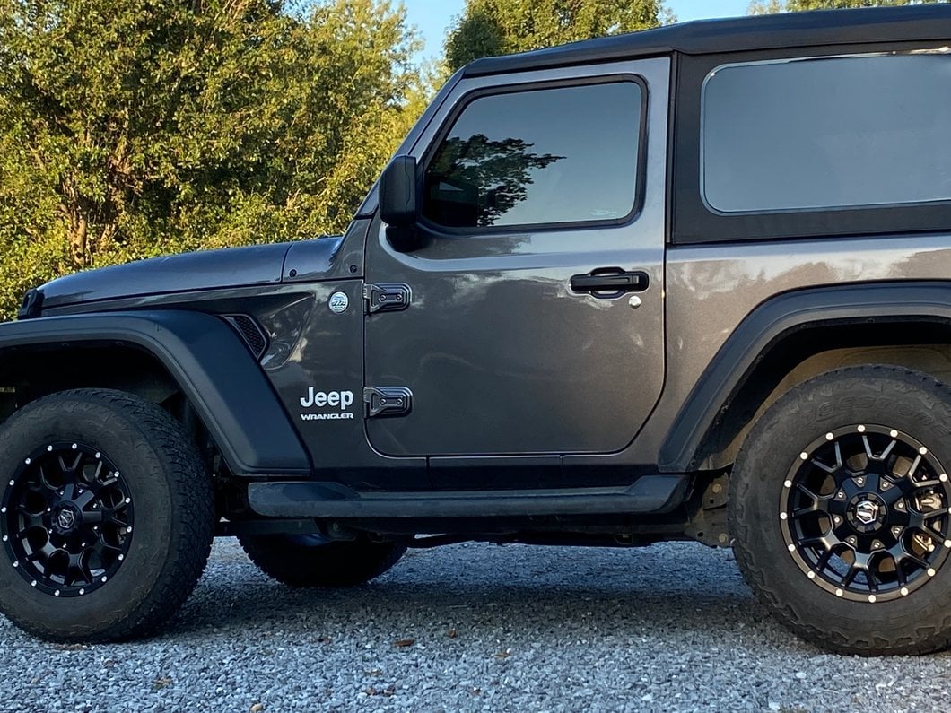 RedRock Molded ABS OE Style Side Step Bars (18-25 Jeep Wrangler JL 2-Door)
