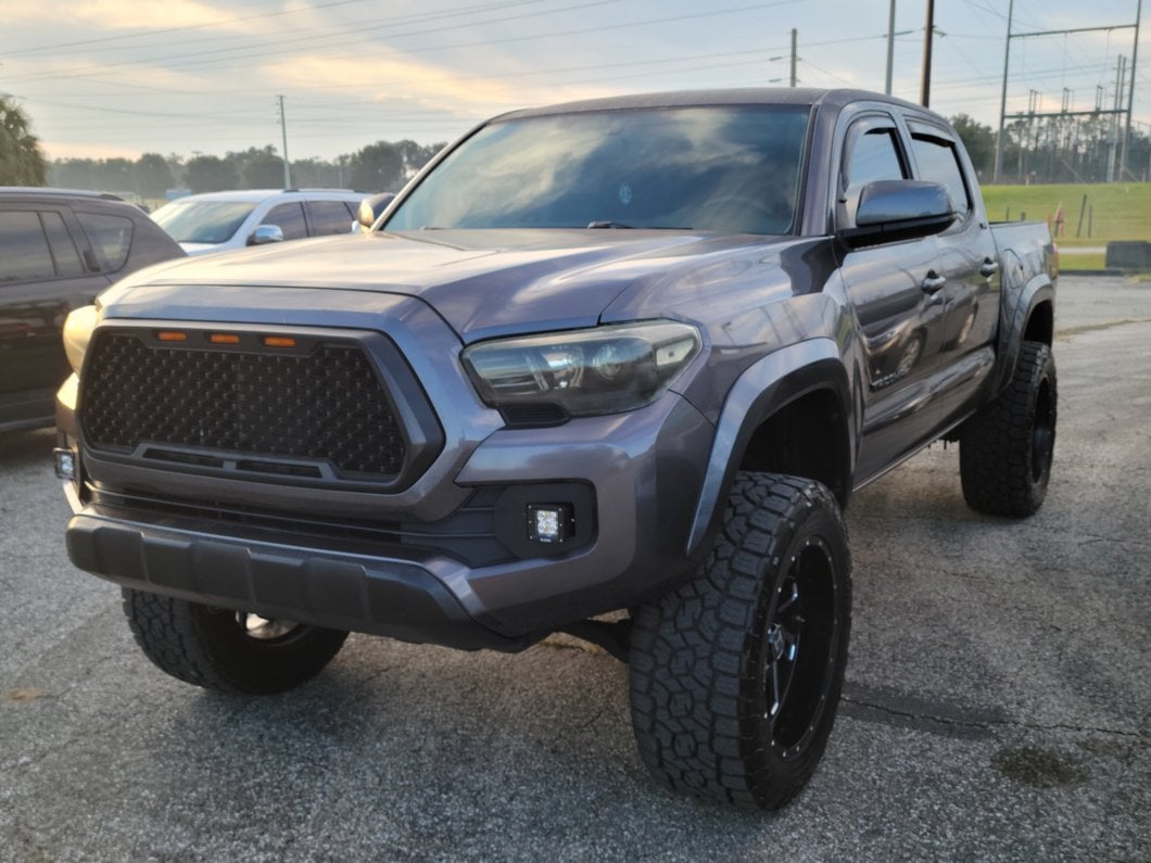 RedRock Baja Upper Replacement Grille with LED Lighting and DRL (16-18 Tacoma w/o Active Cruise)