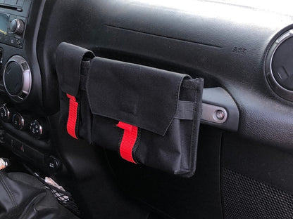RedRock Alterum Series Grab Handle Storage Bag; Dual Pocket (07-25 Jeep Wrangler JK & JL)