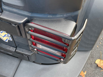 RedRock Tail Light Guards; Matte Black (07-18 Jeep Wrangler JK)