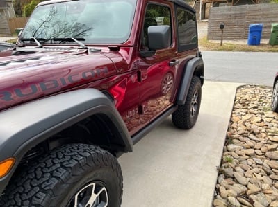 RedRock Molded ABS OE Style Side Step Bars (18-25 Jeep Wrangler JL 2-Door)