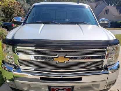 RedRock Upper Overlay Grille; Polished (07-13 Silverado 1500)