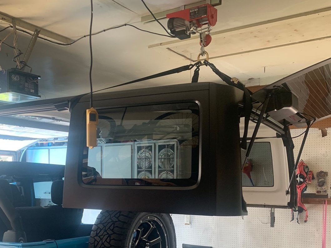 RedRock Manual Hard Top Hoist (07-18 Jeep Wrangler JK 4-Door)