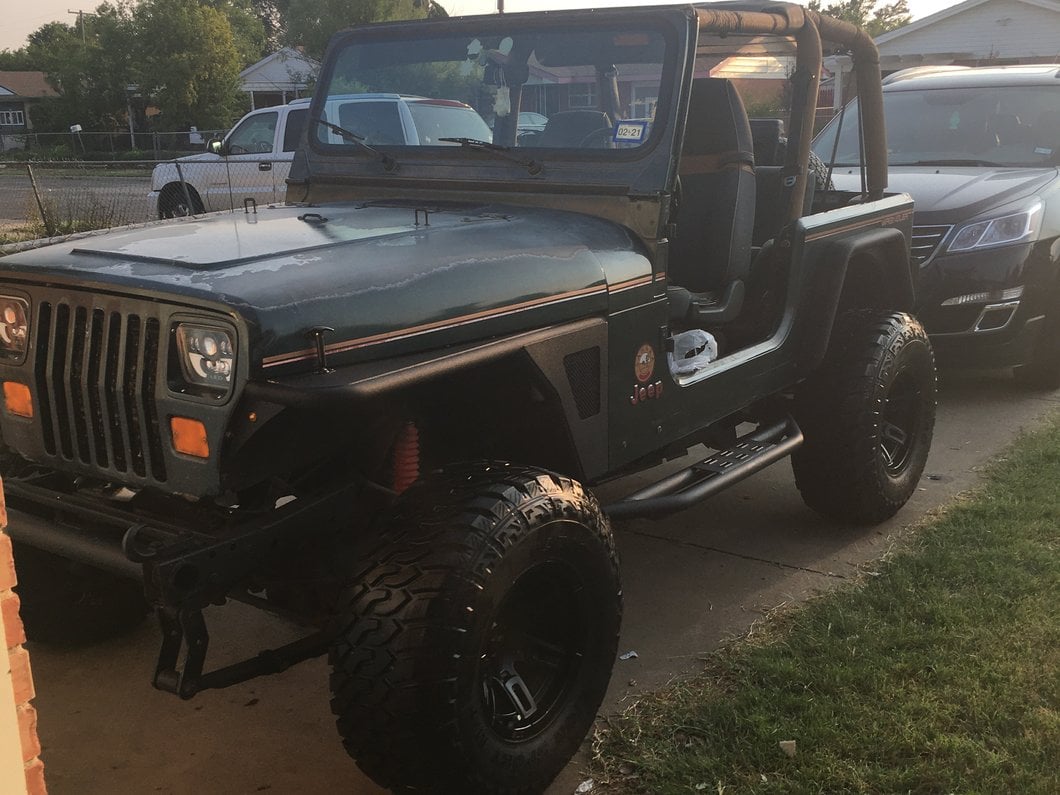 RedRock Side Armor with Step Pads; Textured Black (87-06 Jeep Wrangler YJ & TJ, Excluding Unlimited)