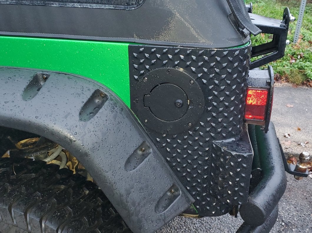 RedRock Plastic Rear Quarter Panel Body Armor Kit; Black (97-06 Jeep Wrangler TJ, Excluding Unlimited)