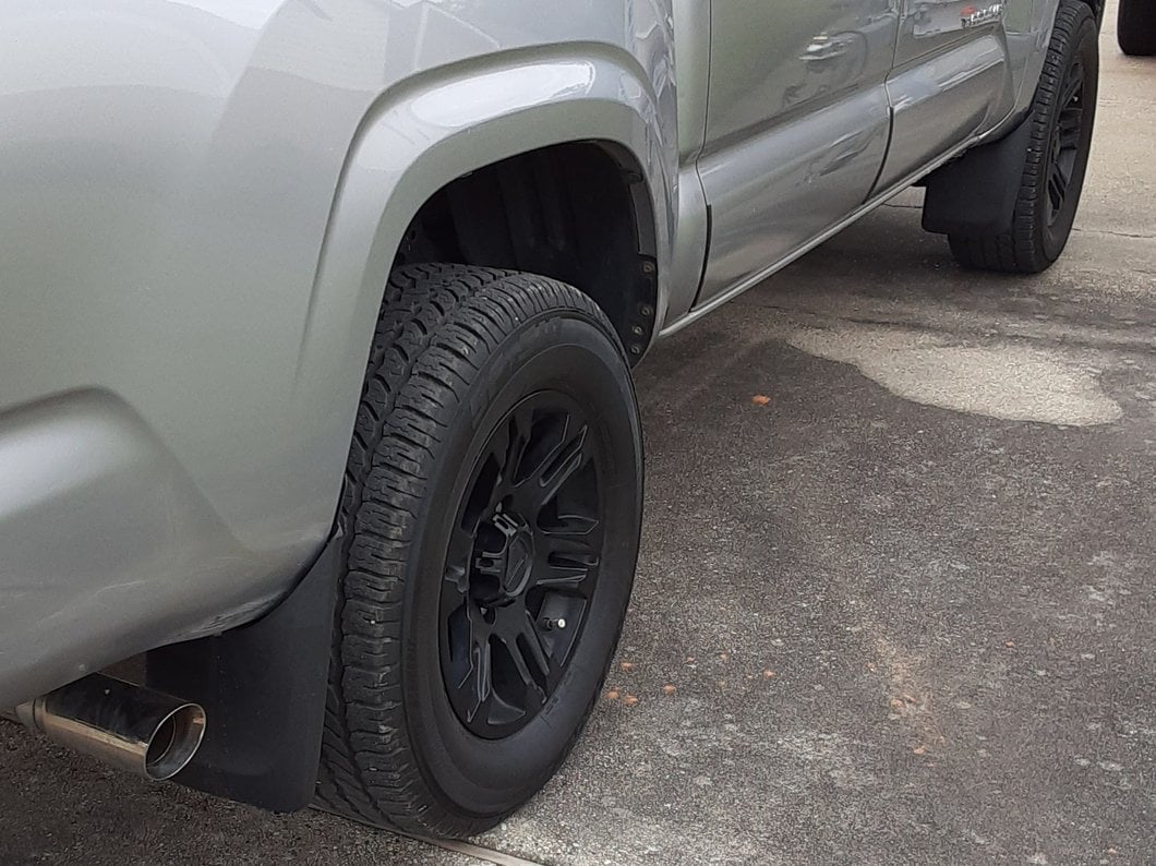 RedRock Molded Mud Flaps; Front and Rear (16-20 Tacoma w/ OE