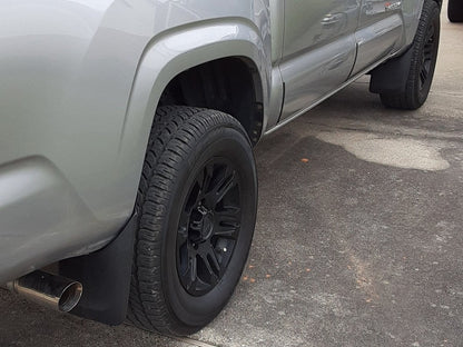 RedRock Molded Mud Flaps; Front and Rear (16-20 Tacoma w/ OE Fender Flares)