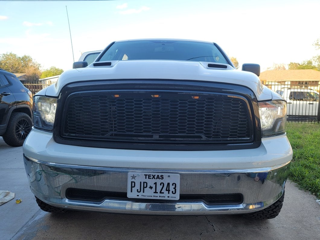 RedRock Baja Upper Replacement Grille; Gloss Black (09-12 RAM 1500)