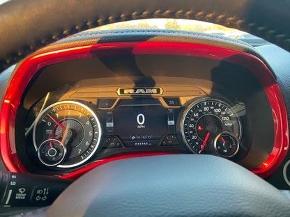 RedRock Gauge Cluster Trim; Red (19-25 RAM 1500)