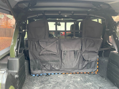 RedRock Cargo Net/Pet Divider; Rear Seat (07-25 Jeep Wrangler JK & JL 4-Door)