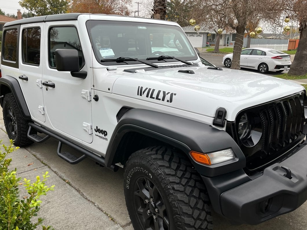 RedRock Solid Steel Drop Side Step Bars (18-25 Jeep Wrangler JL 4-Door)