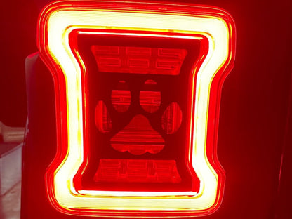 RedRock Paw Tail Light Covers (18-25 Jeep Wrangler JL w/ Factory LED Tail Lights)