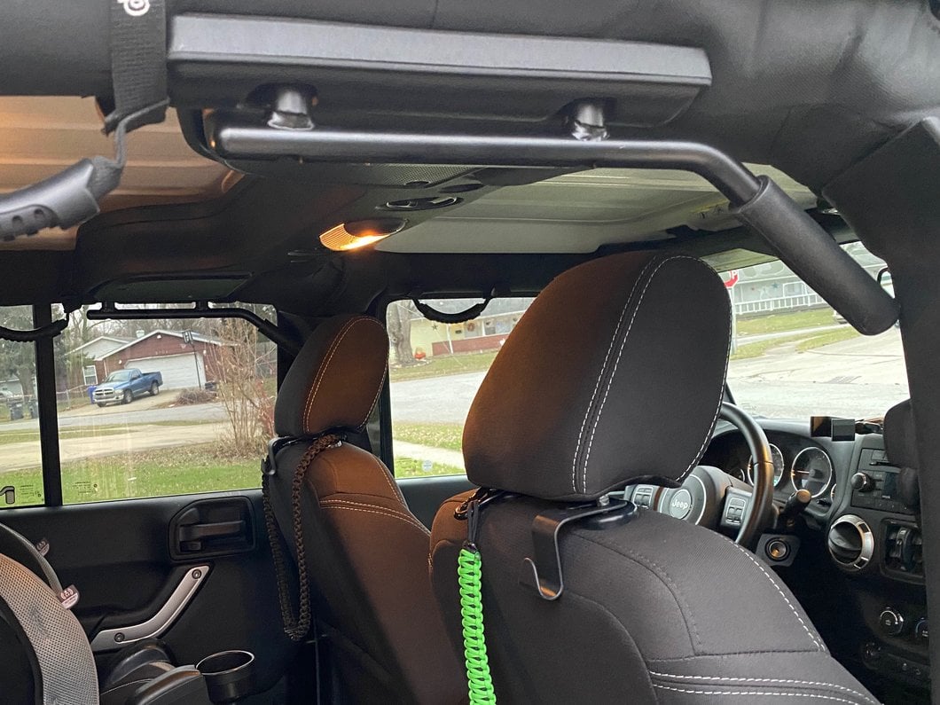RedRock Steel Rear Grab Handles (07-18 Jeep Wrangler JK)